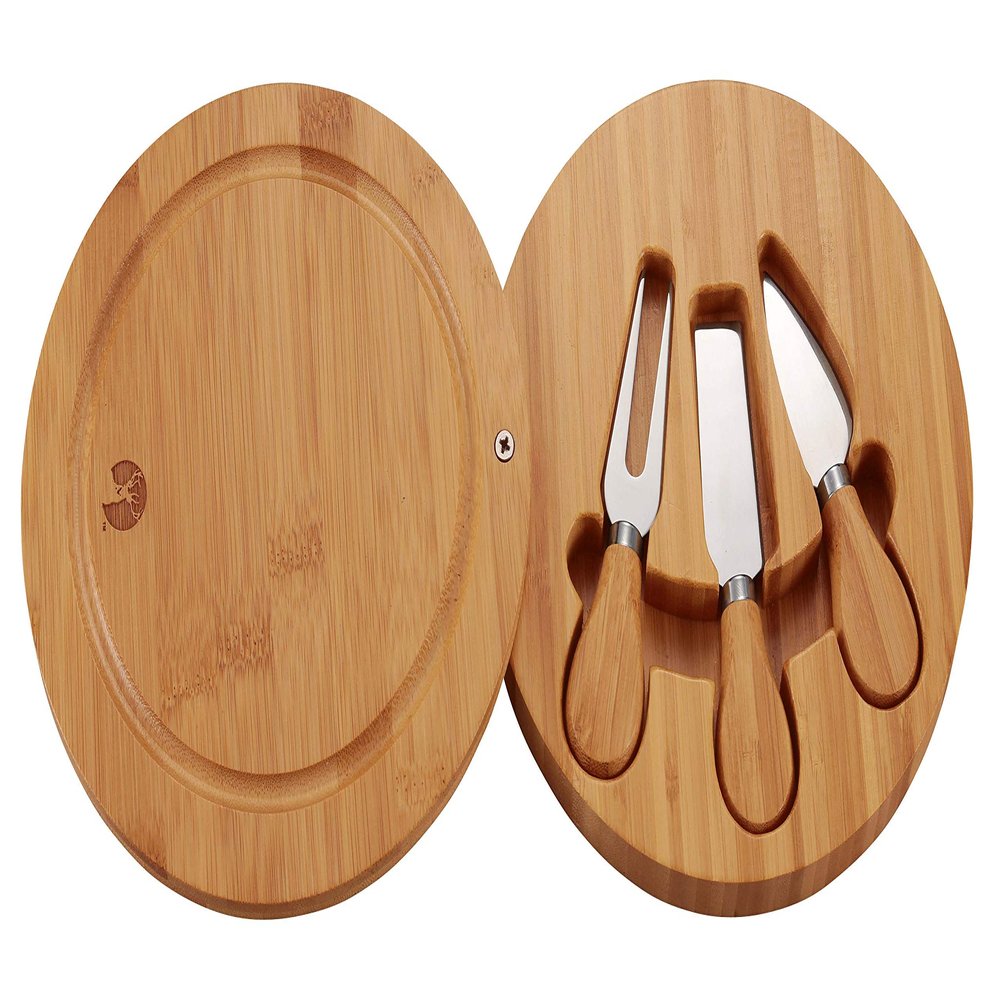 Captain Stagg (CAPTAIN STAG) Cheese Board Set Cutting Board Cutting Board Cheese Cut Cheese Knife Set of Three TAKE-Ware UP-2599