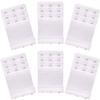 Akstore 6-Piece Women's Soft Comfortable Elastic Bra Extenders - 3 Hook, 3 Row Lady's Bra Extender - White view 1