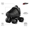 Crazy Skates Rocket Roller Skates - Quad Skates for Men and Women - Black (Size: Mens 6 / Womens 7) view 2