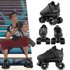Crazy Skates Rocket Roller Skates - Quad Skates for Men and Women - Black (Size: Mens 6 / Womens 7) view 4