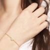 ELEGANT CONFETTI Venice 18k Yellow Gold Plated Cubic Zirconia Bolo Fashion Bracelet view 2