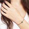 ELEGANT CONFETTI Venice 18k Black Gold Plated Cubic Zirconia Green Bolo Fashion Bracelet view 2