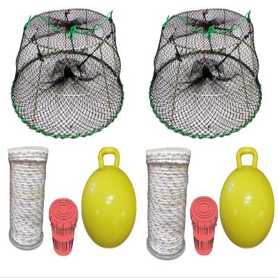 2-Pack of KUFA Sports Tower Style Prawn trap with Prawn trap accessory Combo (CT77+PAM5) x2