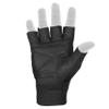 DEFY Challenge Your Fear Leather Weight Lifting Gloves Spandex Heavy Duty Gloves Padded Gym Body Building Fitness Workout (Small) view 2