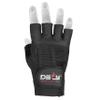 DEFY Challenge Your Fear Leather Weight Lifting Gloves Spandex Heavy Duty Gloves Padded Gym Body Building Fitness Workout (Small) view 3