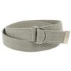 CTM Cotton Web 1.25 Inch Belt with D Ring Buckle, Light Grey view 1