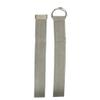 CTM Cotton Web 1.25 Inch Belt with D Ring Buckle, Light Grey view 2