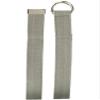 CTM Cotton Web 1.25 Inch Belt with D Ring Buckle, Light Grey view 4