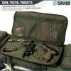 Savior Equipment Urban Warfare Tactical Double Long Gun Bag Case Backpack w/Pistol Handgun Case,55 Inch Olive Drab Green view 2
