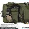 Savior Equipment Urban Warfare Tactical Double Long Gun Bag Case Backpack w/Pistol Handgun Case,55 Inch Olive Drab Green view 3
