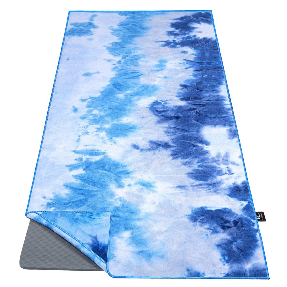 Ewedoos Yoga Towel Yoga Mat Towel with Anchor Fit Corners Non Slip Yoga Towels Hot Yoga Towel Yoga Pilates Workout Camping