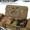 Savior Equipment Urban Warfare Tactical Double Long Gun Bag Case Backpack w/Pistol Handgun Case,55 Inch Flat Dark Earth Tan view 2