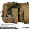 Savior Equipment Urban Warfare Tactical Double Long Gun Bag Case Backpack w/Pistol Handgun Case,55 Inch Flat Dark Earth Tan view 3