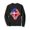 Danish Blood Inside Me Sweatshirt | Denmark Flag Gift view 1