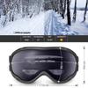 HUBO SPORTS Ski Snow Goggles for Men Women Adult,OTG Snowboard Goggles of Dual Lens with Anti Fog for UV Protection for Girls(BB3#Gray) view 2