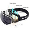 HUBO SPORTS Ski Snow Goggles for Men Women Adult,OTG Snowboard Goggles of Dual Lens with Anti Fog for UV Protection for Girls(BB3#Gray) view 4