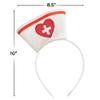 Mini Nurse White Hat with Red Heart & Cross Design - One Size - Perfect Accessory for Costumes & Themed Parties view 2