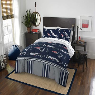 Northwest NFL New England Patriots Bed in a Bag Set, Queen, Rotary Legacy