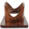Maxnauticalmart Full-Size Replica US Navy Mark V Copper Finishing Diving Helmet Wood Base view 3