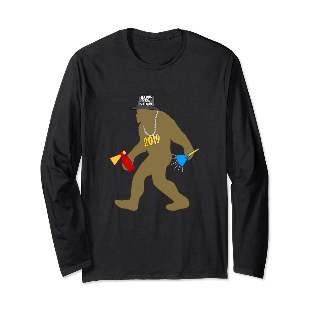 2019 Bigfoot New Years Eve Shirt Noisemakers Happy New Year