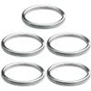 Auspichoice 316 Stainless Steel Key Ring Key Chain Marine Grade Keychain Split Ring Connector (30MMX5) view 1