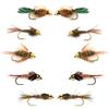 The Fly Fishing Place Basics Collection - Bead Head Nymph Assortment - 10 Wet Flies - 5 Patterns - Hook Sizes 12, 14, 16 view 1