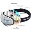 HUBO SPORTS Ski Snow Goggles for Men Women Adult,OTG Snowboard Goggles of Dual Lens with Anti Fog for UV Protection for Girls(WSilver) view 4