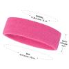 ONUPGO Kids Sweatbands Headband Wristband Set - Athletic Cotton Sweat Band for Sports (1 Headband + 2 Wristbands) (Pink) view 3