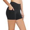 baleaf Workout Shorts Women 5" Biker Yoga Gym Spandex Running Volleyball Compression Short with Pockets Charcoal S view 1