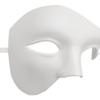 Awlsyj Mens Masquerade Mask Vintage Greek Roman Mask Venetian Party Mask Halloween Mardi Gras Mask(Phantom Solid White) view 2