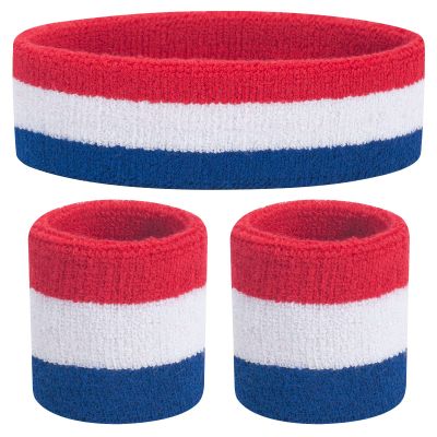 ONUPGO Kids Sweatbands Toddler Headband Wristband Set - Athletic Cotton Baby Sweat Band for Kids Youth Baby (1 Headband + 2 Wristbands)