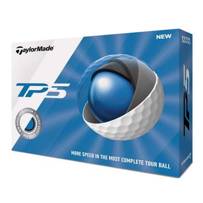 Taylormade TP5 Golf Balls, Mint (AAAAA) Quality, White, 12pk