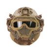 Helmet with Protective Goggle and Mesh Face Mask for Airsoft Paintball Games-(NO) view 1