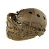 Helmet with Protective Goggle and Mesh Face Mask for Airsoft Paintball GamesTan view 4