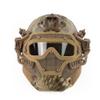Helmet with Protective Goggle and Mesh Face Mask for Airsoft Paintball Games-MA view 1