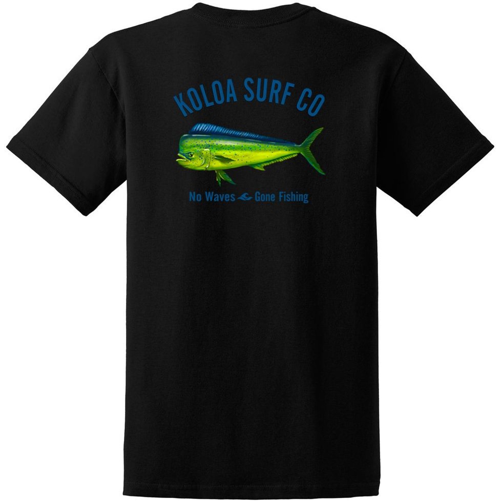 Koloa Surf Mahi Mahi Logo Heavyweight Tees-Tall-4XLT-Black/c