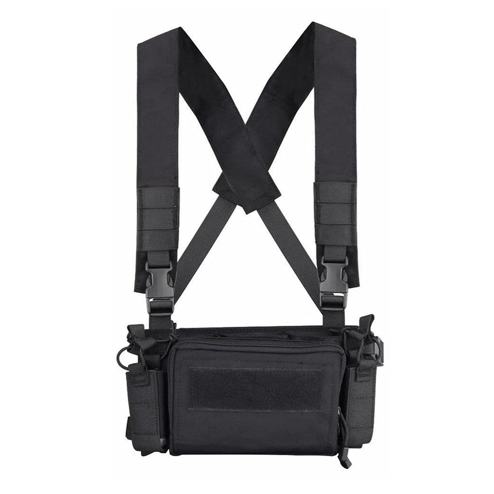 OAREA Camouflage Quick Release Tactical Vest Airsoft Ammo Chest Rig 5.56 9mm Magazine Carrier Combat Tactical Military