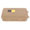 Outdoor Survival Box, Outdoor Plastic Waterproof Storage Box Shockproof Box Airtight Survival Case Container Storage Carry Box for Outdoor Tools storage(BigTan) view 1