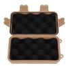 Outdoor Survival Box, Outdoor Plastic Waterproof Storage Box Shockproof Box Airtight Survival Case Container Storage Carry Box for Outdoor Tools storage(BigTan) view 4