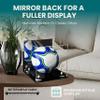 Better Display Cases Acrylic Display Case for Collectibles, Full Size Soccer Ball Display Case, White Risers & Black Base,WM, Handcrafted Showcase Box.DIM;9.75" L x 9.75" W x 9.75" H.(A027-WR) view 2