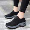 Slow Man Women's Walking Shoes Sock Sneakers - Mesh Slip On Air Cushion Lady Girls Modern Jazz Dance Easy Shoes Platform Loafers Black,11 view 2