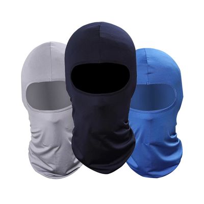 GANWAY Pack of 3 Outdoor Thin Balaclava Face Mask Winter Ski Mask for Men Motorcycle Airsoft Hunting Fishing Mask Blue