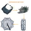 Dilwe Fishing Net, Fishing Landing Net Portable Folding Cage Trap Casting for Crab Shrimp Crawfish 8 Holes 6 Holes(8 Holes) view 3