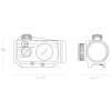Vantage Red Dot 1x30 - Weaver (3moa dot) view 3