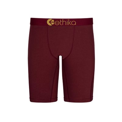 Ethika Boy's Staple Boxer Briefs, Soft 4-Way Stretch, No Ride-Up Fit - Righteous Port (MAR, S)