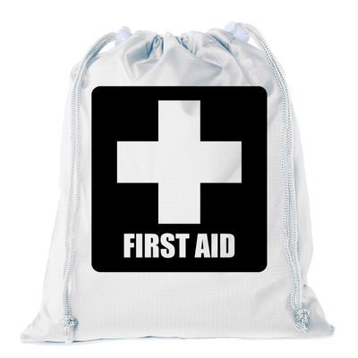 Mato & Hash Drawstring Bags for Mini First Aid Kit, Emergency Medical Bag for Medicine - 10PK White CA2655FirstAid S4