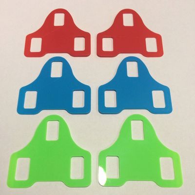 GoodVibration Leg Length Cleat spacers shims Look KEO Delta Vector PowerTap Pedals 3-14MM (Red, 14mm [14pcs] + Bolts + Wedge)