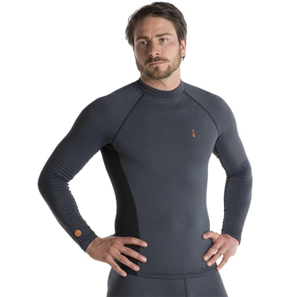 Fourth Element J2 Mens L/S Top Undergarnment/Grey/Black/Large
