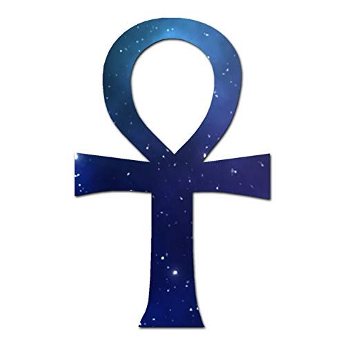 Ankh Key Of Life - Vinyl Decal Sticker - 10.75" x 17" - Galaxy