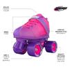 Crazy Skates Rocket Roller Skates - Quad Skates for Men and Women - Pink/Purple (Size: Mens 5 / Womens 6) view 2